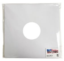 USDISC Record Inner Sleeves 12", LP, Paper, Square Corners White Lot