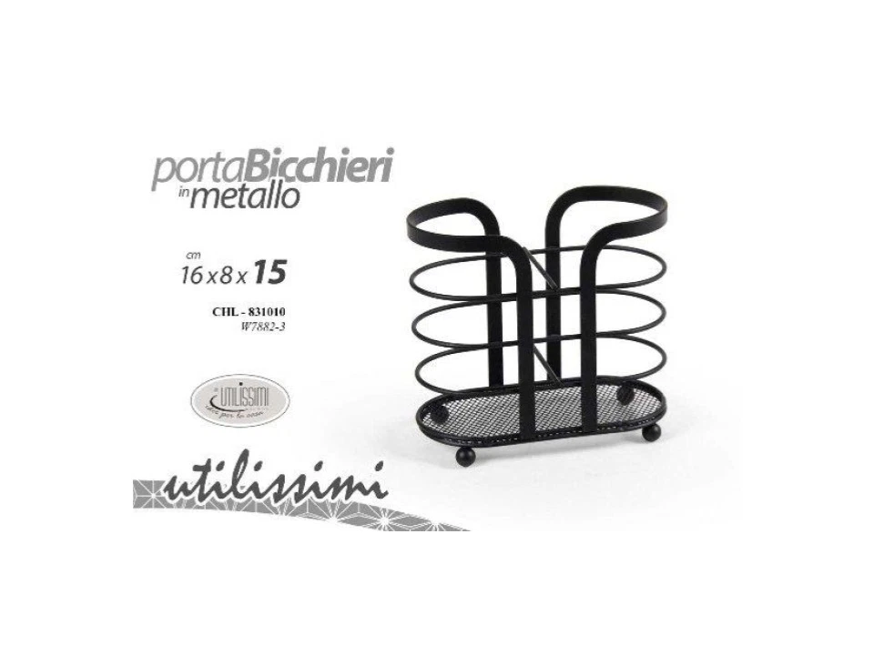 Portabicchieri Auto Universale In Plastica - Effetto Carbonio Nero Argento - Diametro 6cm - 1 Pezzo - 4