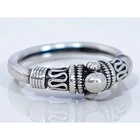 Vintage 925 Silver Bali Style Tribal Band Ring Ethnic Artisan Design