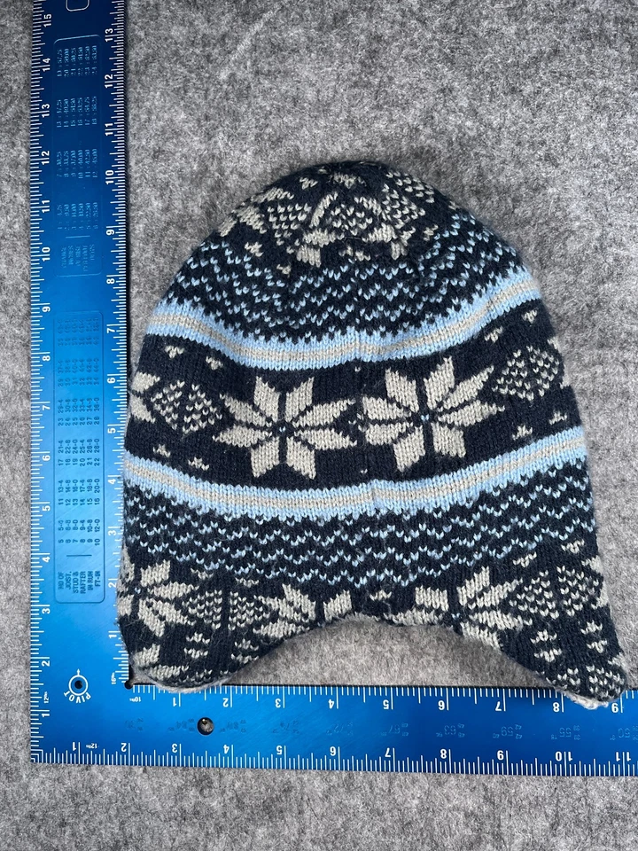 Gorro Berkshire Trapper Juvenil Talla Única Azul Fair Isle Acrílico Poli Oreja Solapa Foto 4 de 4