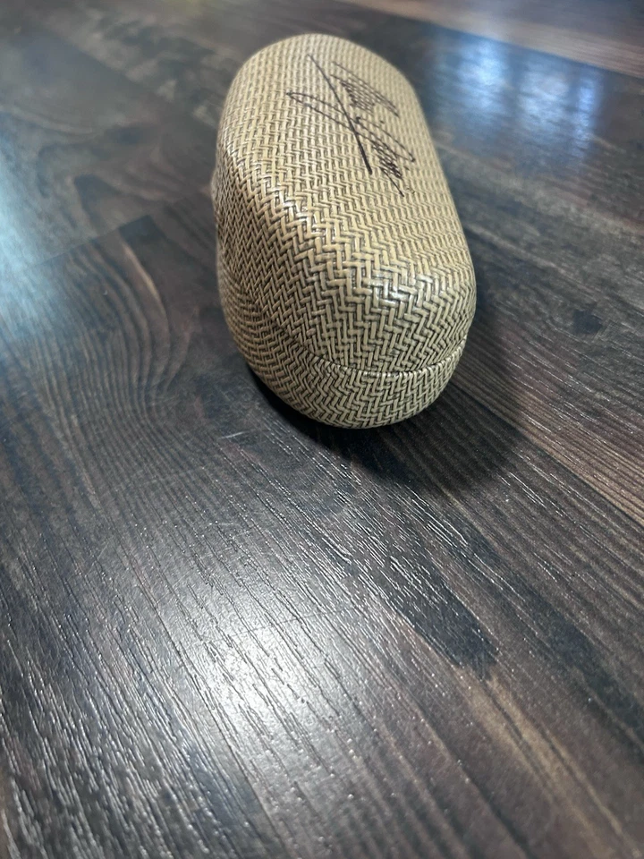 Gafas de sol genuinas Maui Jim tejidas imitación bambú carcasa rígida estuche solo aM Foto 3 de 4