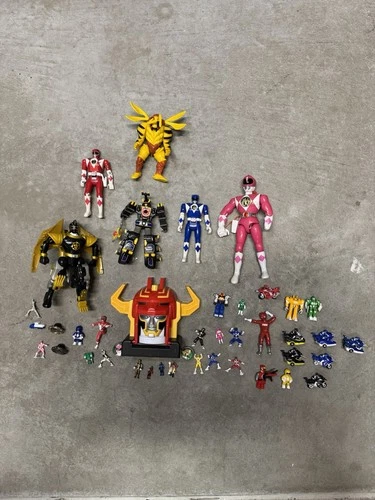 Vintage Power Rangers Toy Lot Of 42