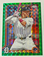 2025 Topps Chrome Update Spencer Torkelson Green Geometric Refractor 29/99