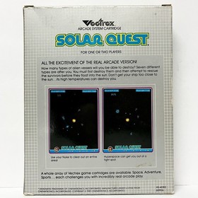 Solar Quest (Vectrex, 1981) Complete In Box w/ Overlay, Manual, Tray CIB Tested
