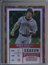 2017 Panini Contenders Draft Picks Season Diamond Ticket 13/15 Matt Thaiss 9k0