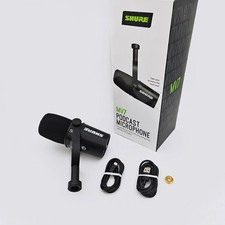 Shure MV7 Dynamic Vocal Microphone Cardioid Form Factor USB/XLR Compatible US