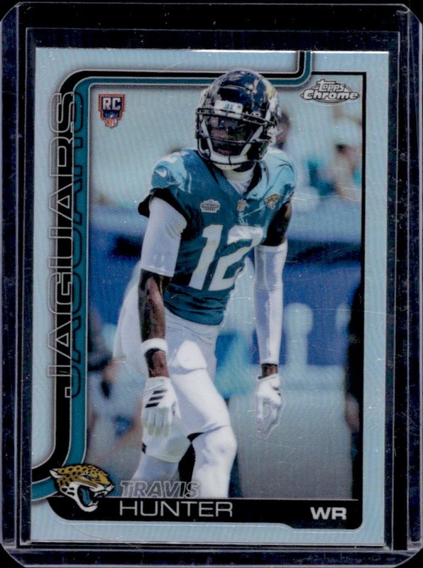 2025 Topps Chrome Travis Hunter RC Refractor #332 Jaguars Rookie