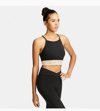 KIDS Ivory Detail Lace Attitude Bra Top By Capezio Size Large