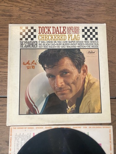 Dick Dale and His Del-Tones LP Checkered Flag Capitol T-2002 VG ORIGINAL RELEASE - Picture 2 of 9