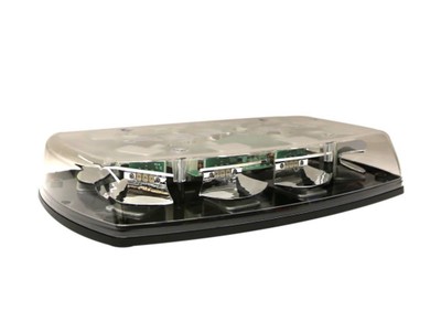 ECCO Reflex 5587 15 LED Minibar Clear Lens w/ Amber & Clear LEDs Permanent Mount