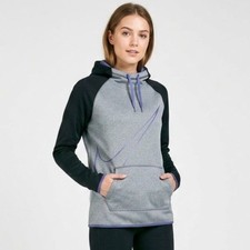Nike Dri-Fit Two-Tone Swoosh Funnel Neck Hooded Sweatshirt Athleisure Gym SZ M