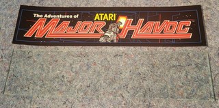 Atari Major Havoc Translite with Glass for Dedicated Cabinet