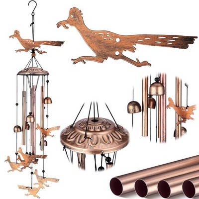Roadrunner Wind Chimes Outdoor Decorations for Women Men Mom Wife Grandma Bir...