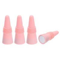 4Stk Weinstopfen Ht Silikon FüR Weinflaschen Nordic Pink