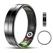 Ultra-Thin Smart Ring for Women Men,Sleep Tracker Ring with Heart Rate, Water...