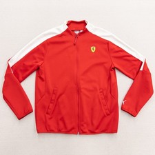 Puma Scuderia Ferrari Track Jacket Size Small Red White Full Zip F1 Racing