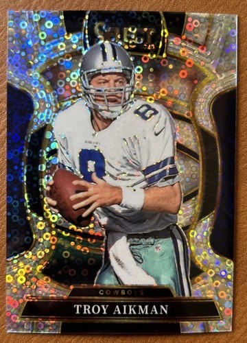 2025 Panini Select Troy Aikman Concourse Silver Disco Prizm #100 Cowboys 🔥💎🏈