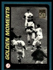 Don Larsen / Yogi Berra 2001 Topps #378 Yankees MLB READ FREE SHIP AutographDen