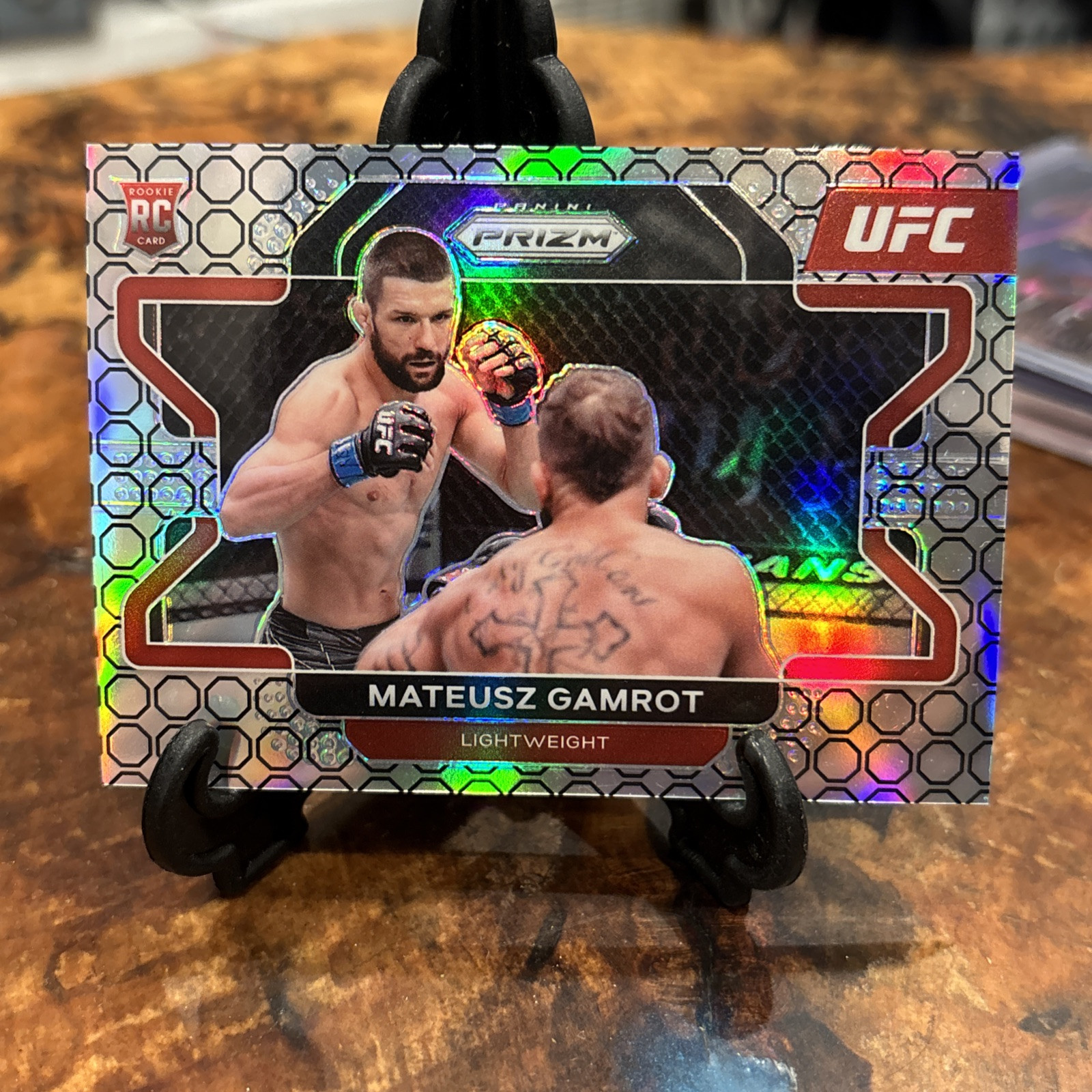 2022 Panini Prizm UFC Mateusz gamrot RC Octagon 8/8 #66 SSP Octo Rookie 📈🔥📈