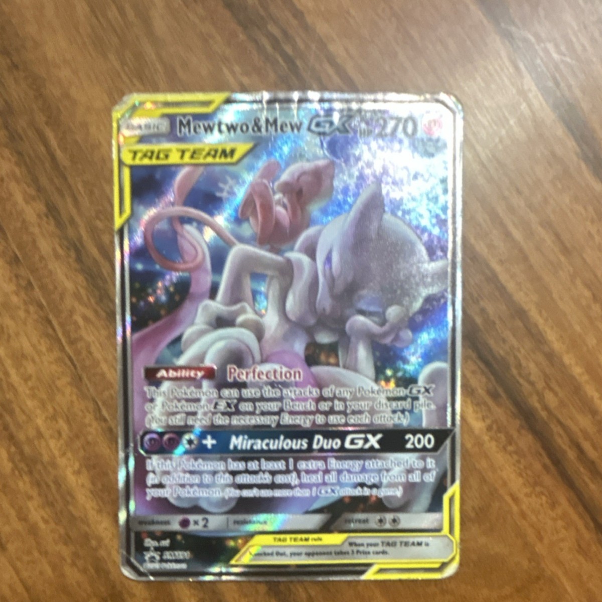 Pokémon Mewtwo & Mew GX TAG TEAM Full Art Holo Rare SM191 | eBay
