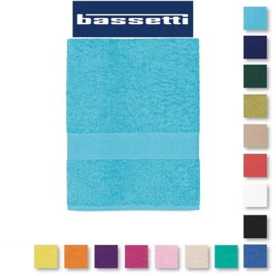 ASCIUGAMANI VISO/ OSPITE-BASSETTI-Pop Color morbida SPUGNA 100%COTONE 430 g/mq