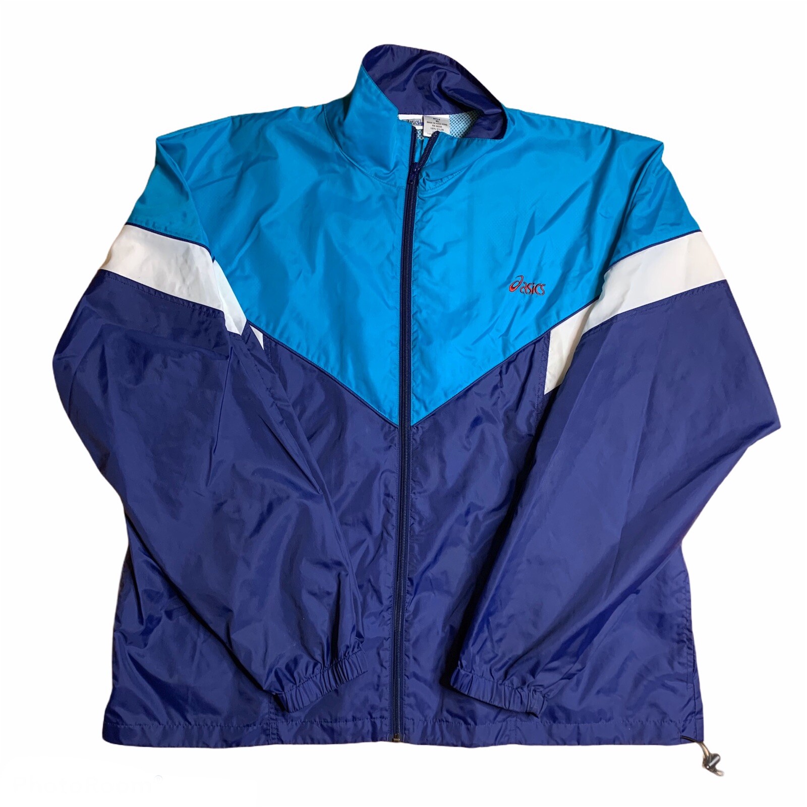Vintage Asics Rain Jacket Windbreaker 
