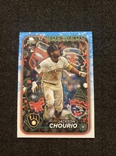 Jackson Chourio RC 2024 Topps Holiday #H119 Milwaukee Brewers Baseball Card
