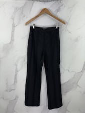 Marithe Francois Girbaud SPQR City Black Track Pants Italian Size US 27 EU 36
