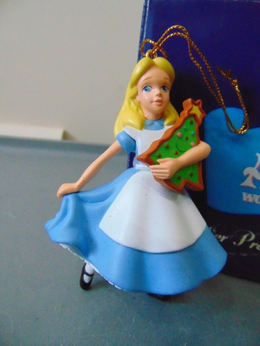 Grolier Disney, Alice from "Alice in Wonderland" Christmas Ornament. Boxed.
