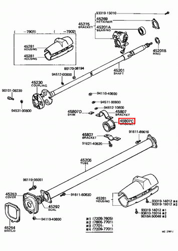Genuine Toyota LandCruiser FJ45 FJ43 FJ42 FJ40 Steering Column Mounting Grommet - Picture 7 of 20