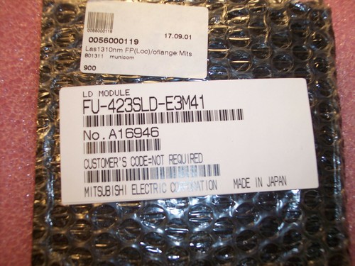 QTY (1) FU-423SLD-E3M41 MITSUBISHI 1310nm 1.3m MÓDULO DE DIODO LÁSER FP MODO ÚNICO - Imagen 2 de 4