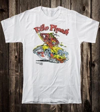 Retro Hot Rod T Shirt Tee 100% Cotton Ed Big Daddy Roth Killer Plymouth