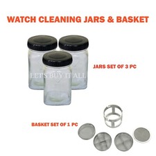 Watch Cleaning Machine Jars  Basket - Watch Part Cleaning Basket