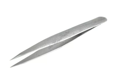 England Professional 2pc Silver Eyebrow Pointed & Slanted Tweezer StainlessSteel - Picture 5 of 6