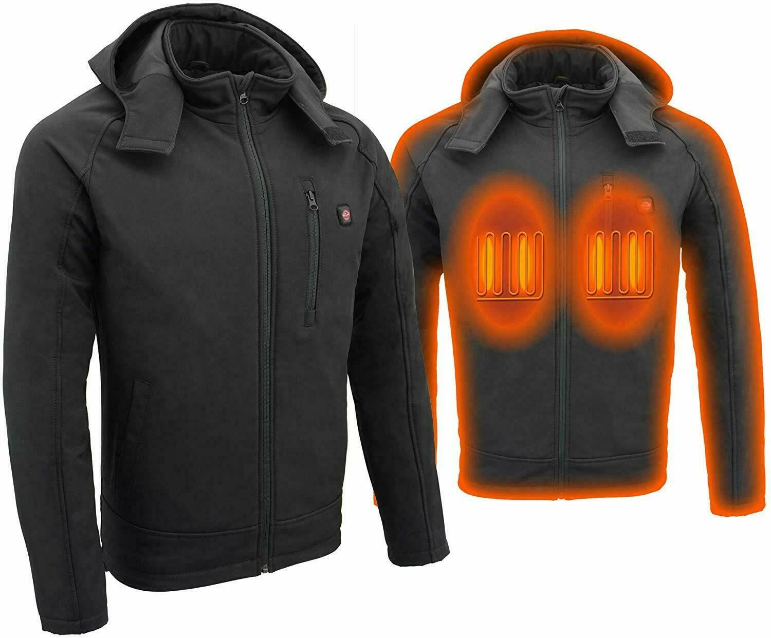 NexGen Heat Men's Soft Shell Heated Jacket W/ Detachable Hood *MPM1767SET