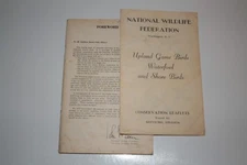 Vintage NWF Upland Game Birds Waterfowl & Shore Birds Conservation Leaflets
