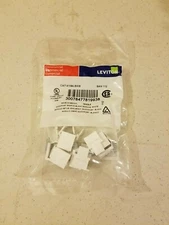 Pack of 10, Leviton 41084-BW Blank QuickPort Insert, New