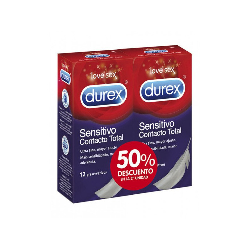 Durex Sensitivo Contacto Condoms 2x12unidades