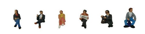 Figurines NOCH N – Passagers Assis, Pack Détails Réalistes Pour Modélisme Ferroviaire Échelle N, Scènes Voyage Authentiques