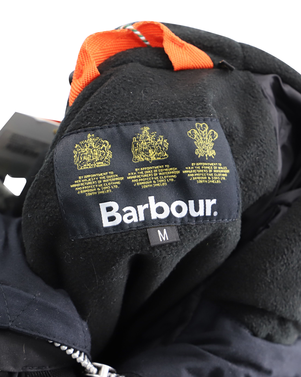 Pre Loved Barbour Fenton Wax Jacket in Black Cotton Black Men M Black