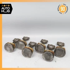 99-06 Mercedes R230 SL500 E500 Engine Motor Piston Connecting Rod Set of 6 OEM