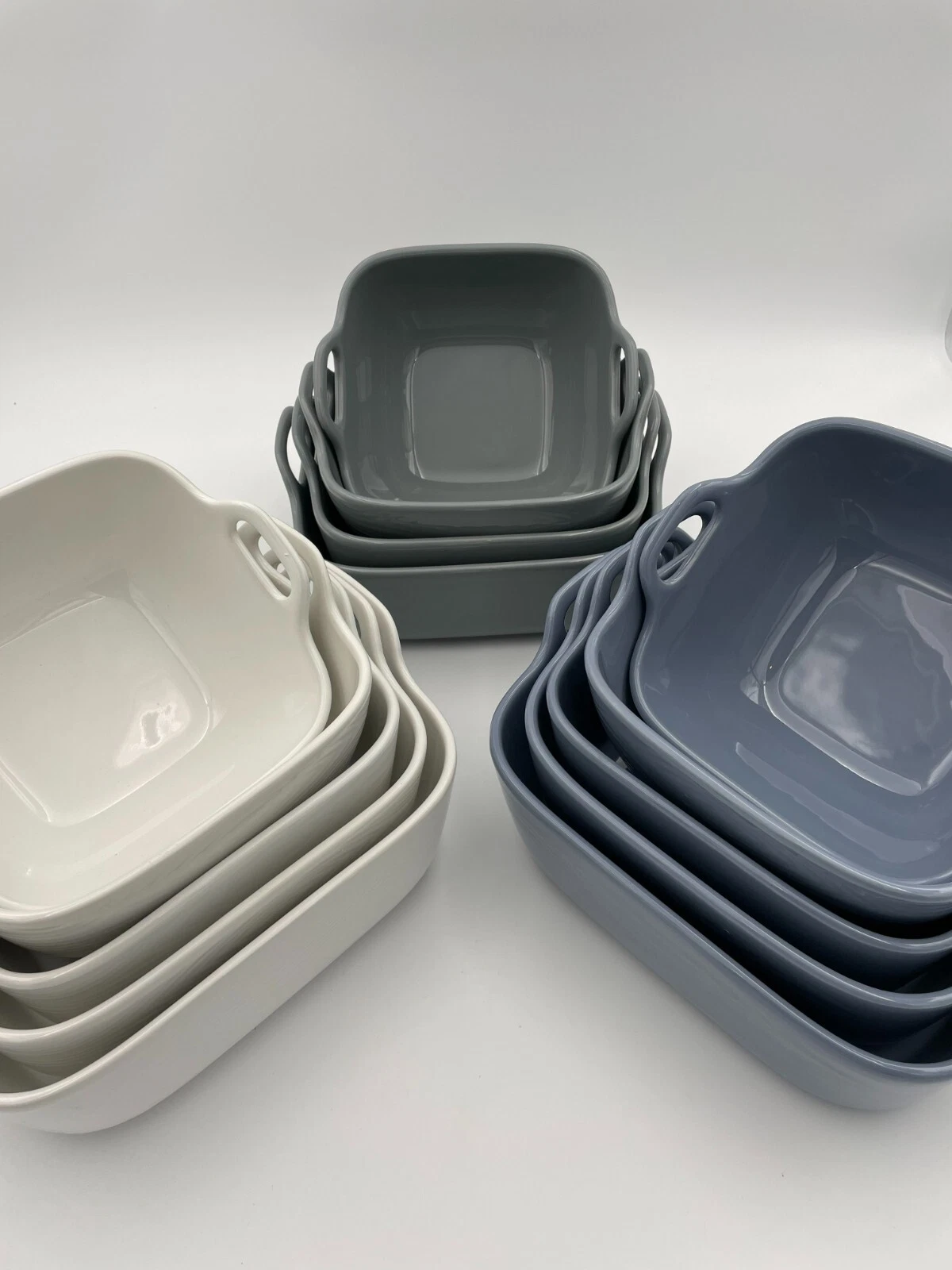 Temp-tations Woodland 4 or 5-Piece Nesting Bakeware/Cookware - Wood Textured