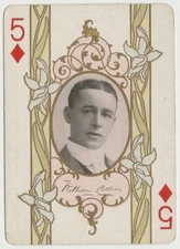 William Collier vintage 1908 The Stage 65x Playing Card - Theatre Actor 5D