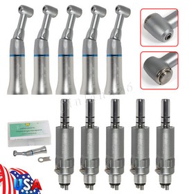 USA NSK Style Dental Slow Low Speed Handpiece Contra Angle Push /4Hole Air Motor