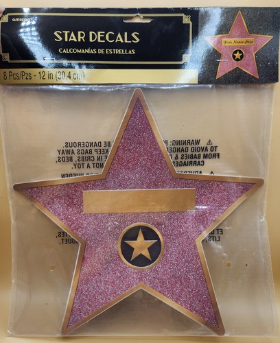 22 Piezas Decoración de Fiesta Temática Hollywood, Platos Estrella, Calcomanías Estrella, Trofeos de Oro - Imagen 16 de 20