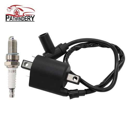 For Yamaha Gas Golf Cart G2 1985-1991 , G5 1990-1995 Ignition Coil & Spark Plug