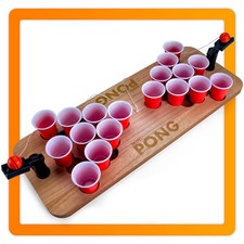Beer Pong Spieltisch aus Holz - Original Bier Pong Tisch Shot Version Trinkspiel