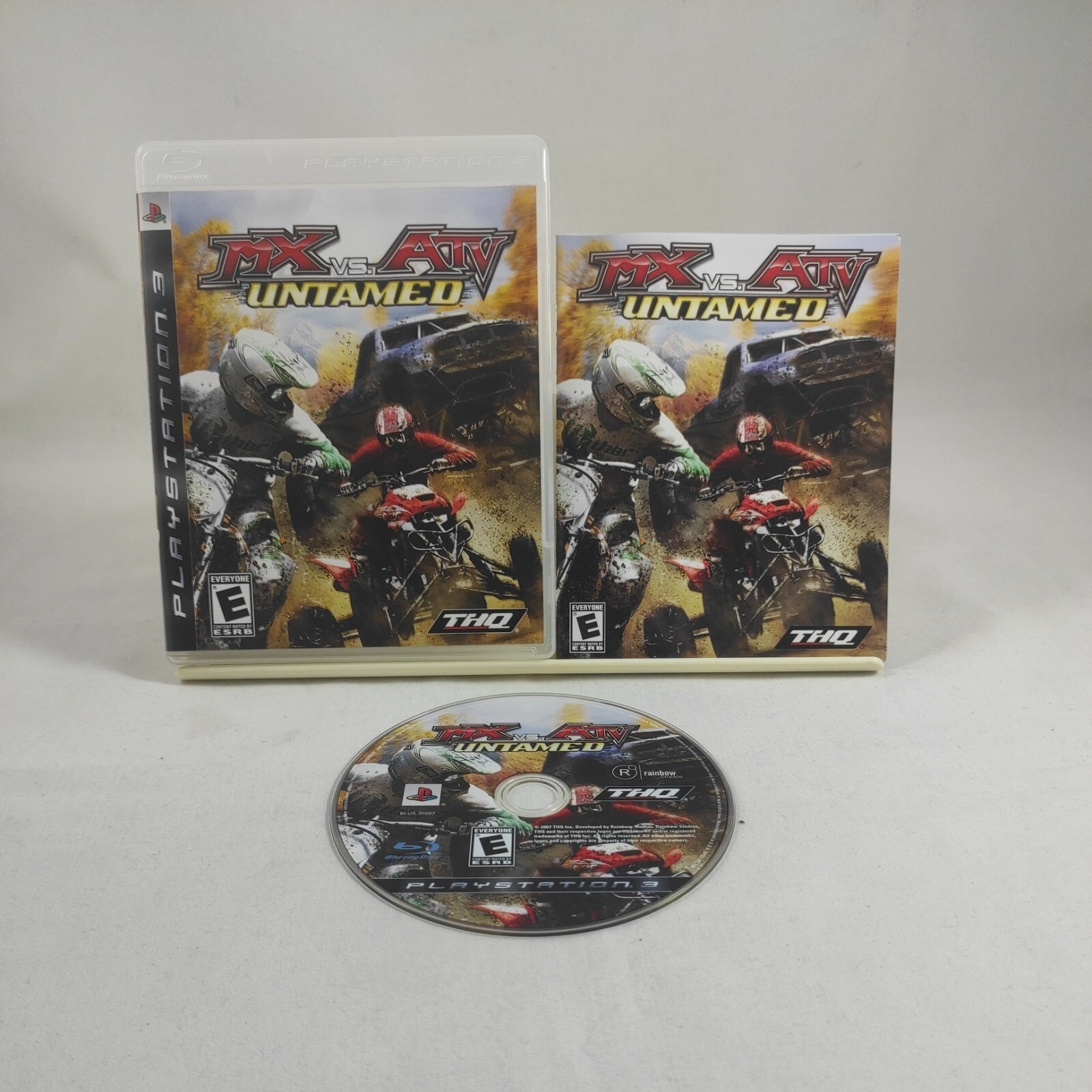 MX VS ATV UNTAMED PlayStation 3 PS3 USA / CAN Version game with manual