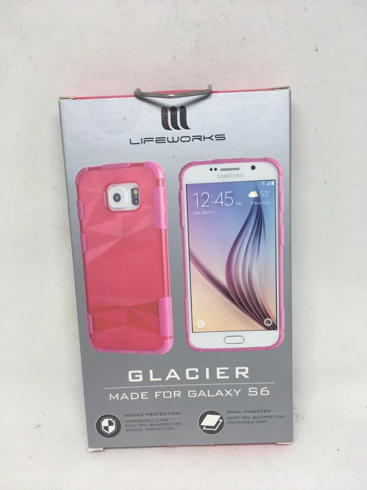 Lifeworks GLACIER Galaxy S6 Rosa Oscuro Carcasa Rígida TPU Parachoques Protección Añadida Foto 3 de 3