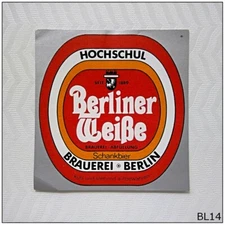 Hochschul Berliner Weisse Beer Label (BL14)